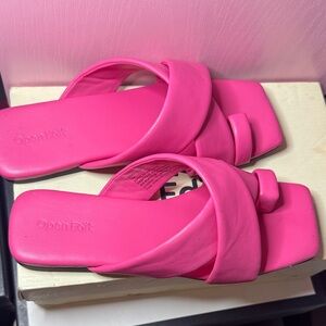 Open Edit Women's Vibrant Pink Sandals